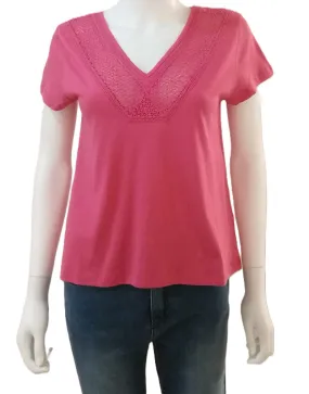 84275914 V-Neck T-Shirt - Fuchsia