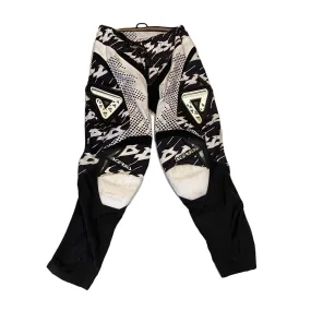 Acerbis Mens Black White Motocross Trousers | Motorcycle Motorsport Biker Gear