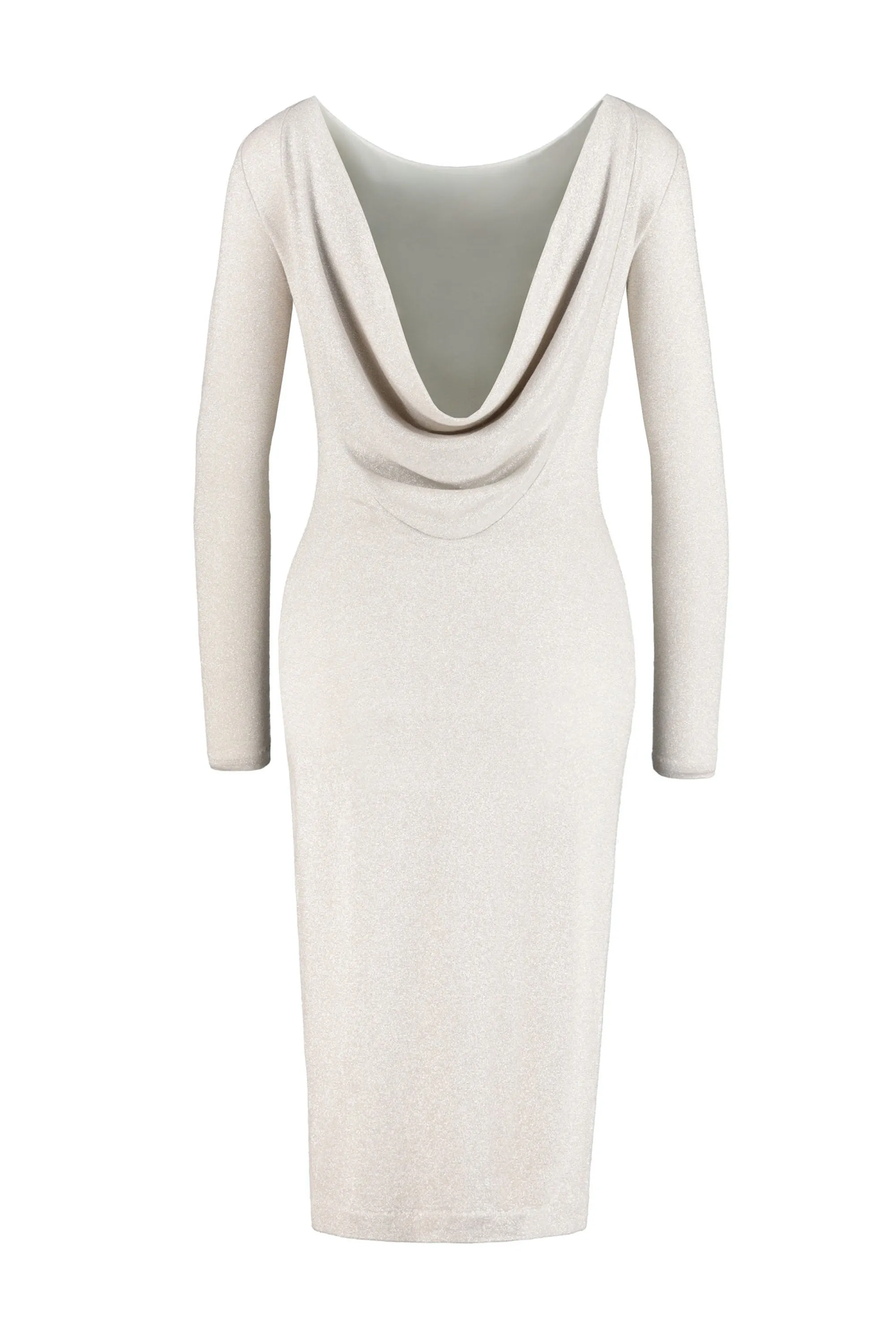 ACNIDA IVORY JERSEY DRESS