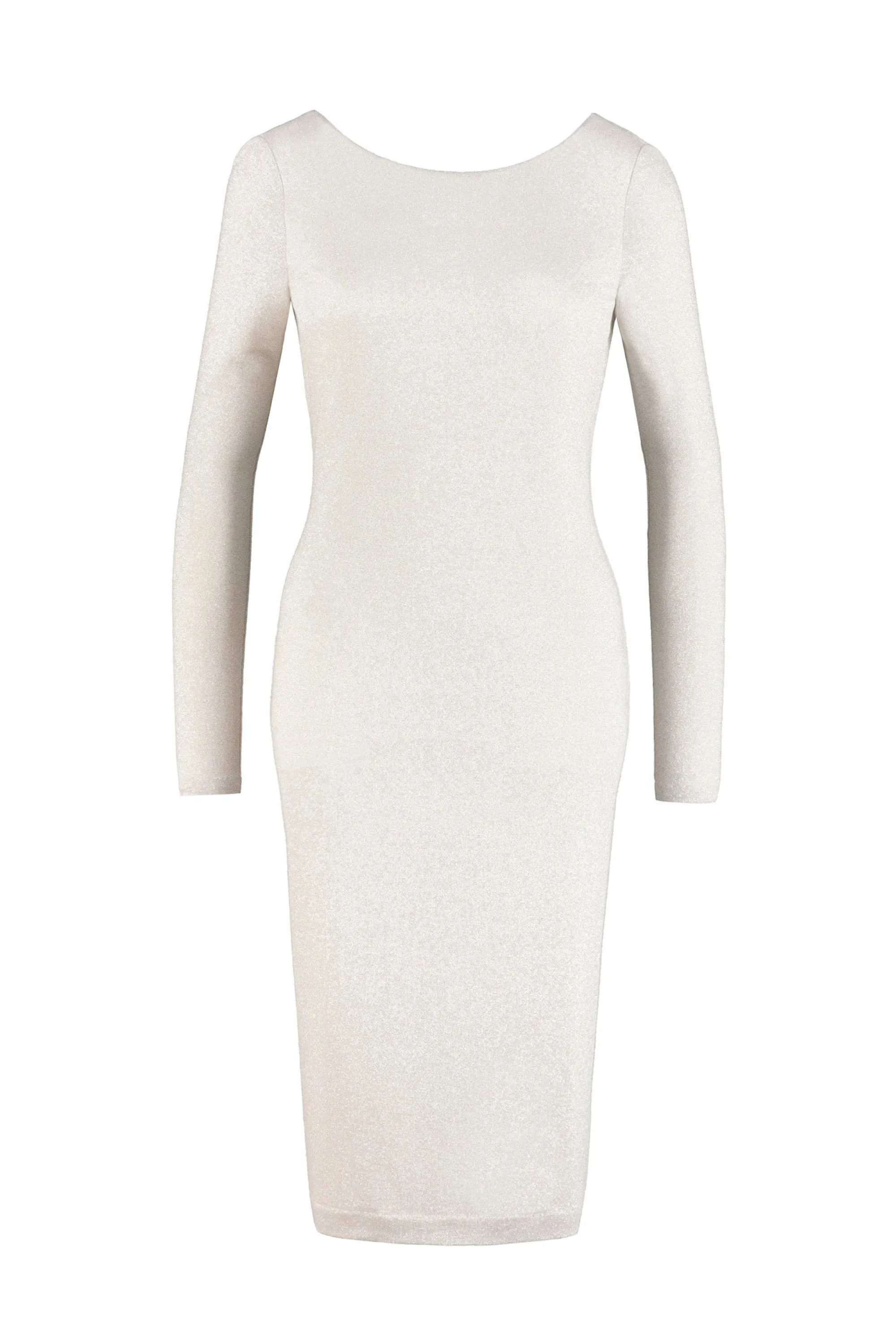 ACNIDA IVORY JERSEY DRESS