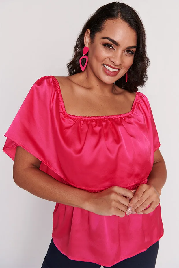 Alivia Strawberry Pink Top