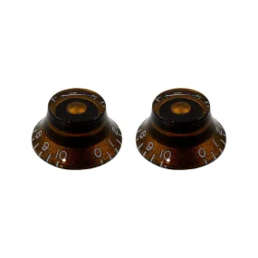 Allparts PK-0140-036 Brown Vintage Bell Knobs, Set of 2