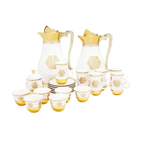 Amber Larisa 22 Piece Flask Tea Set - AM3373-S28/026/22PC