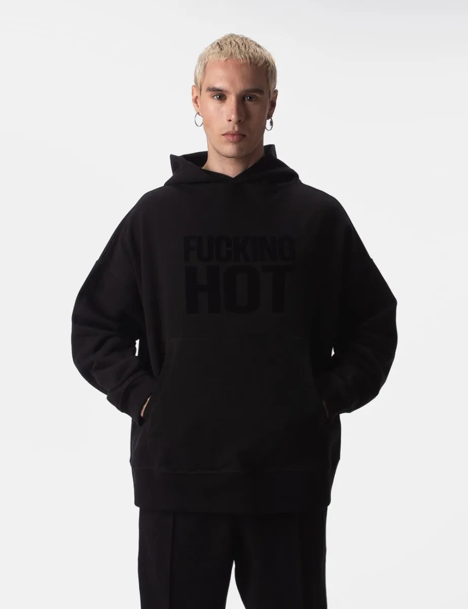 Barcode Berlin Fleece Hoody Fucking Hot Black