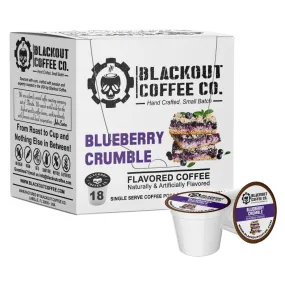 BLUEBERRY CRUMBLE FLAVORED COFFEE PODS 18CT