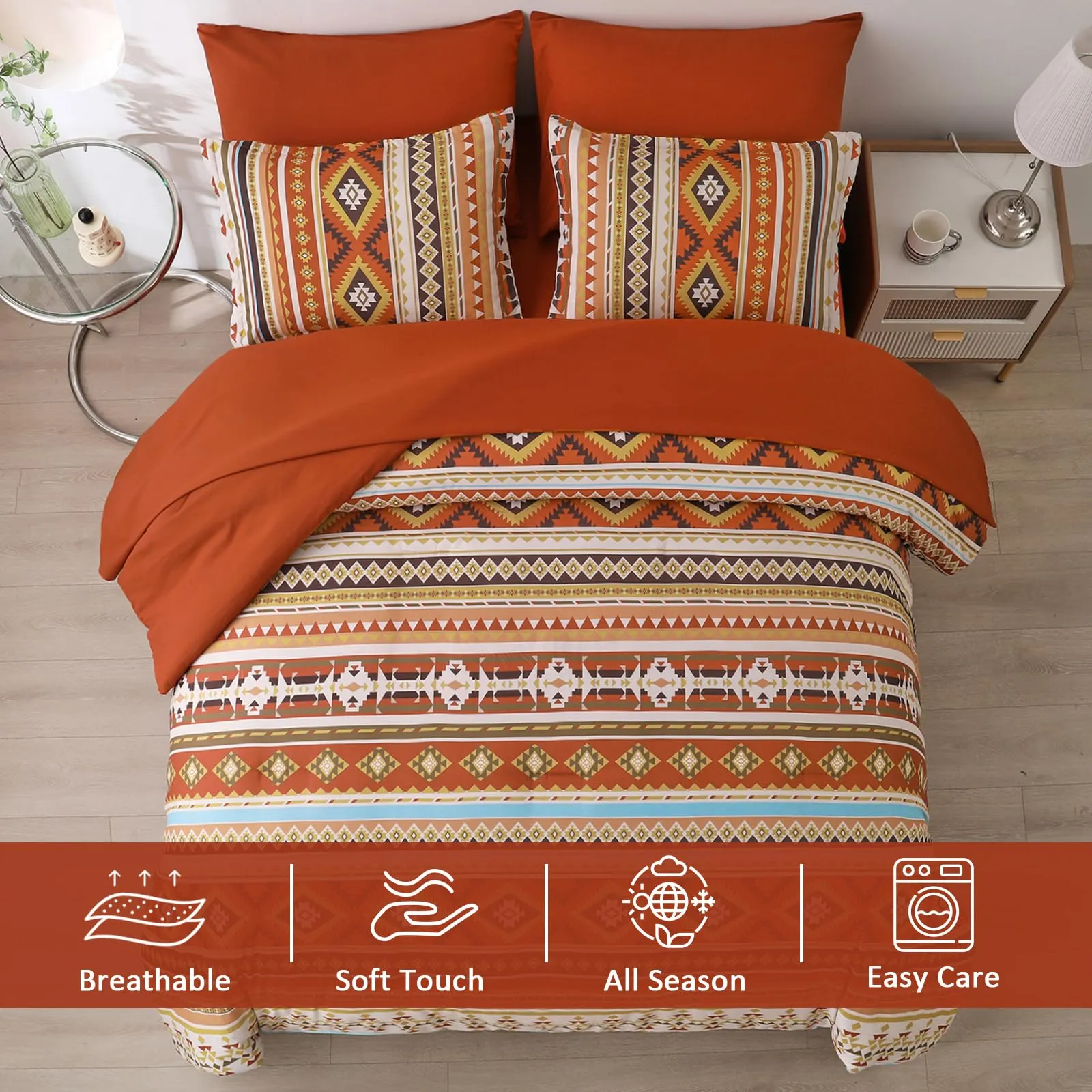 Boho Bedding - Bed In A Bag - King Size