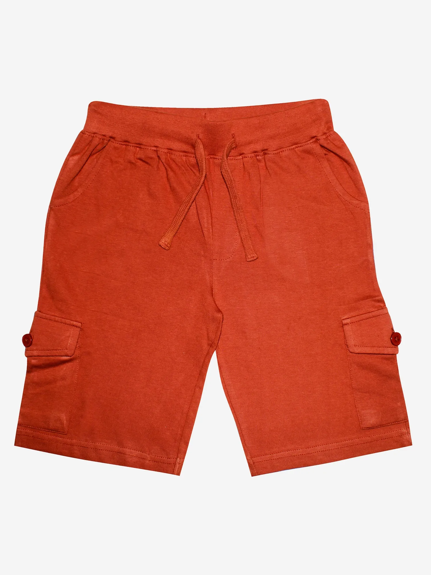 Boys Round Neck Half Sleeve Tee & Knit Cargo Short Set