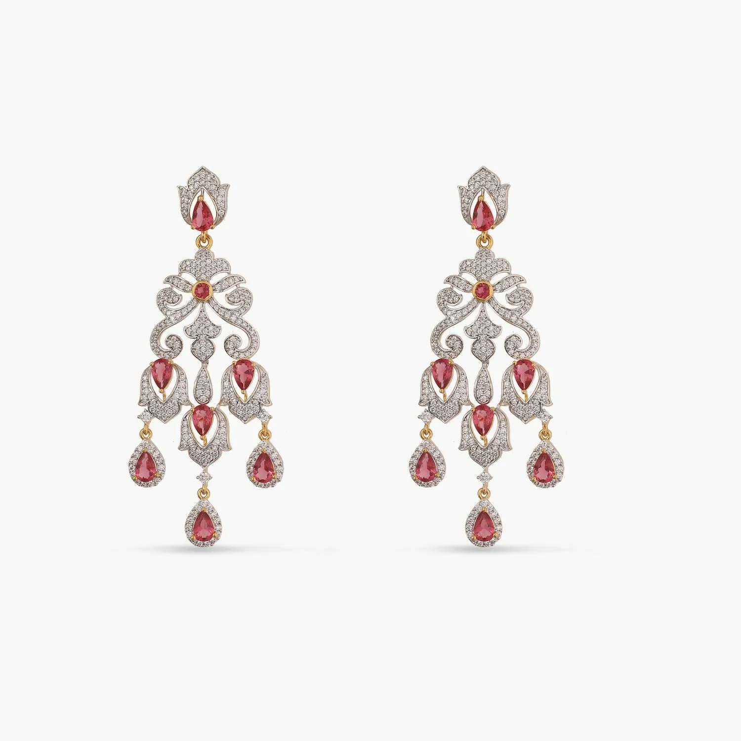 Brilliance CZ Drop Silver Earrings