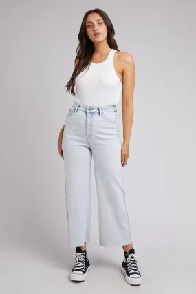 Charlie High Rise Wide Leg Jean | Bleach