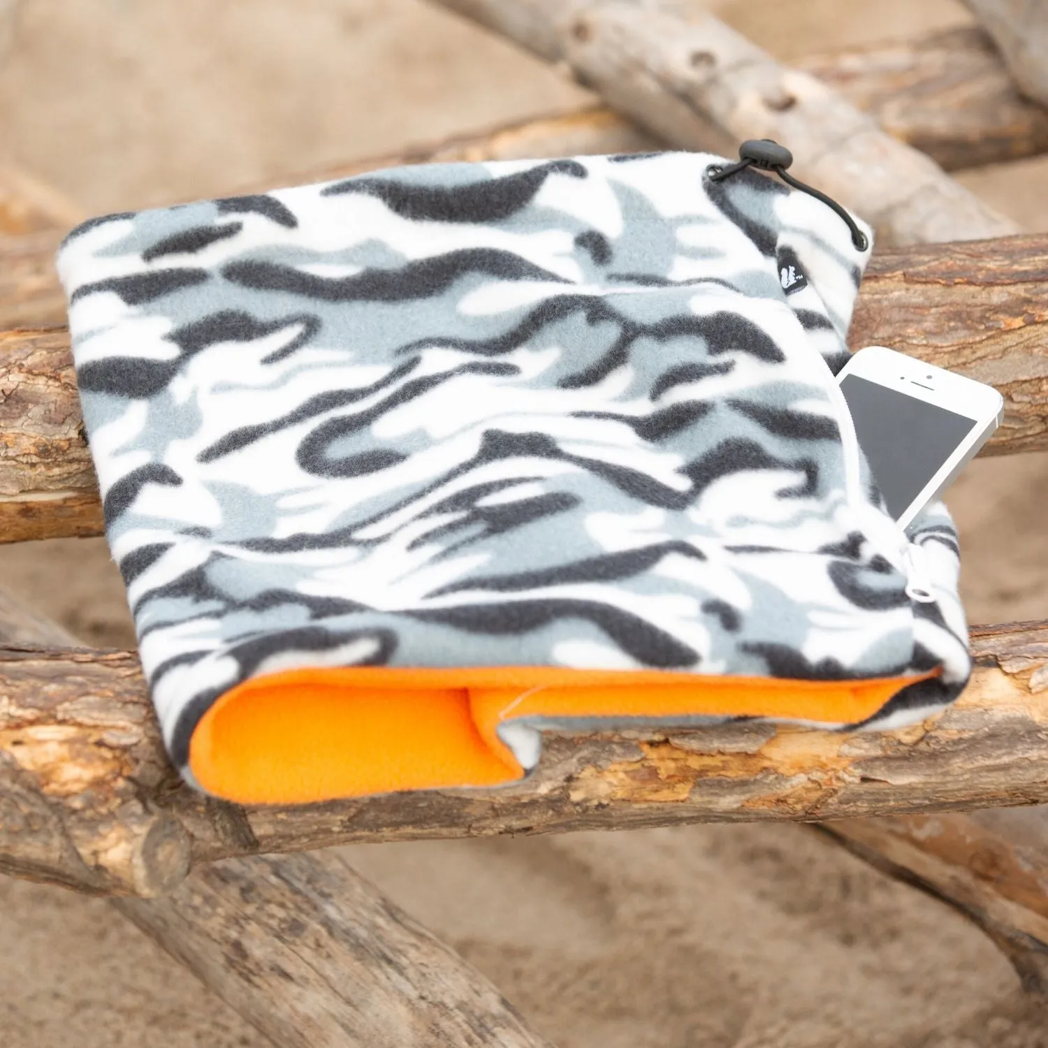 Convertible Neck Gaiter with Pocket™ | Camo Orange