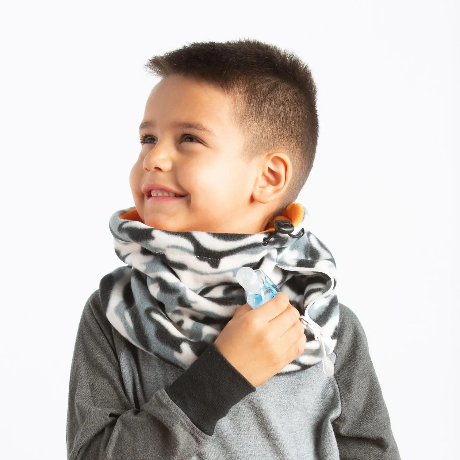 Convertible Neck Gaiter with Pocket™ | Camo Orange