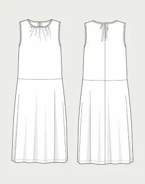 Drop-Waist Dress Sewing Pattern, The Assembly Line