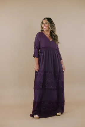 ECB Exclusive: Something Timeless Maxi Dress, Purple