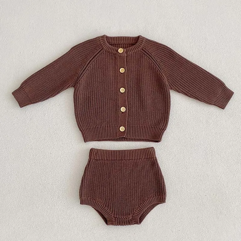 Embroidered Knit Sweater and Bloomers Ensemble