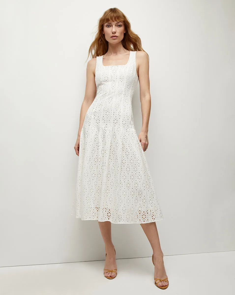 Jolie Cotton Eyelet Dress