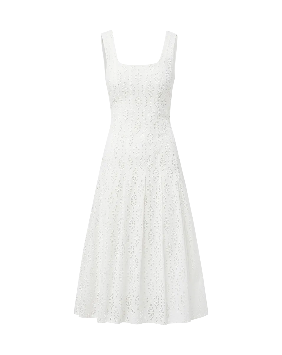 Jolie Cotton Eyelet Dress