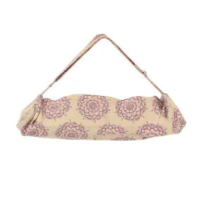 Jute Cotton Yoga Patterned Mat Bag