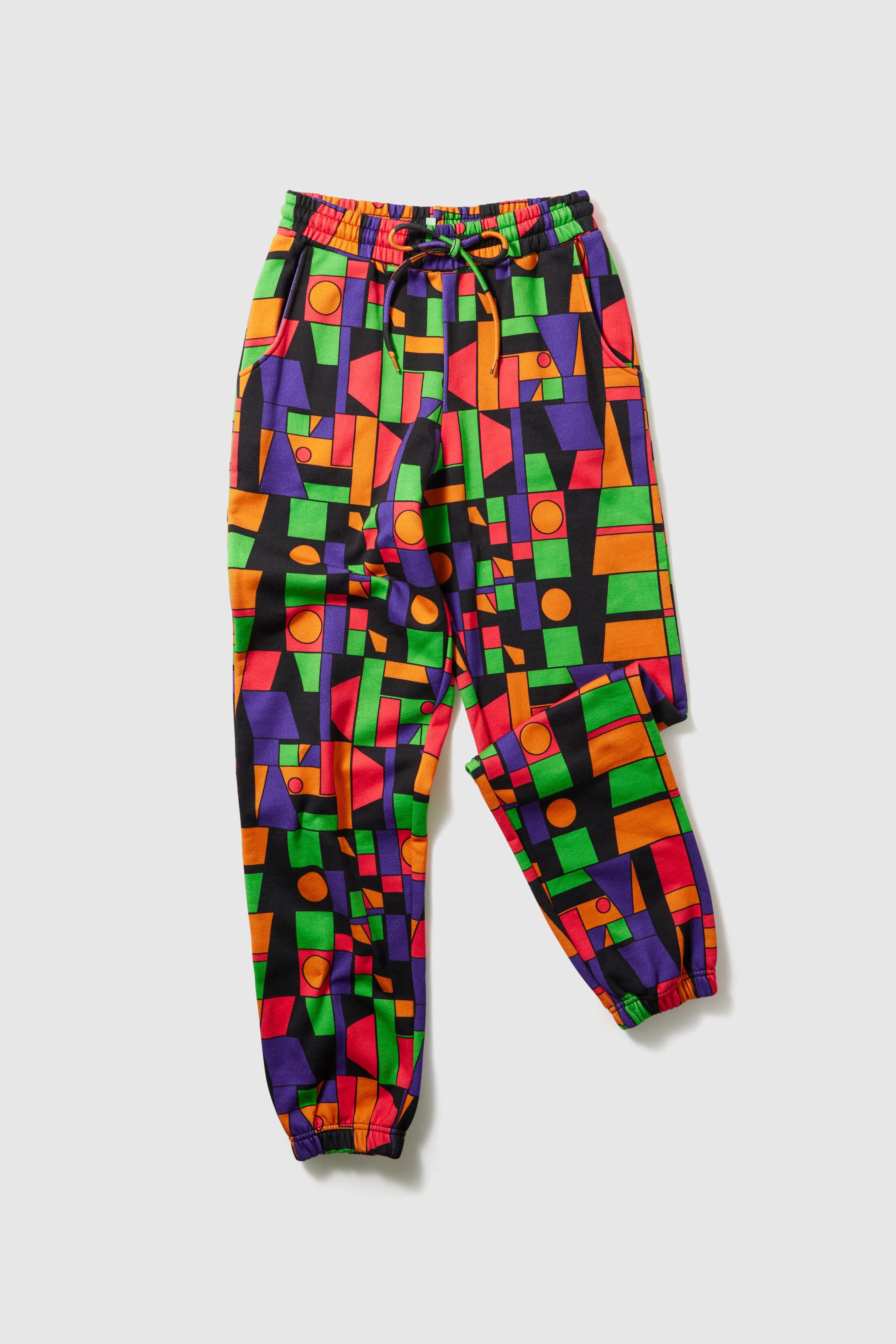 Kiara pants in Frequencies printed fleece