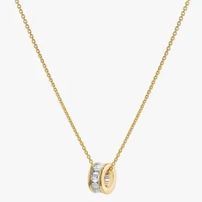 Lab Grown Baguette Diamond Loop Pendant