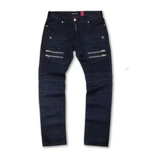 M1740 Ripped & Repair Retro Jeans - Black