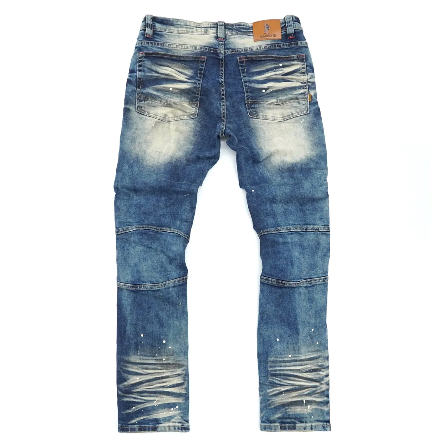 M1924 Makobi Daytona Biker Jeans - Dirt