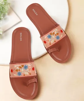 Paragon K7012L Women Casual Slides | Stylish Sliders for Everyday Use for Ladies | Trendy & Comfortable Slippers with Cushioned Soles