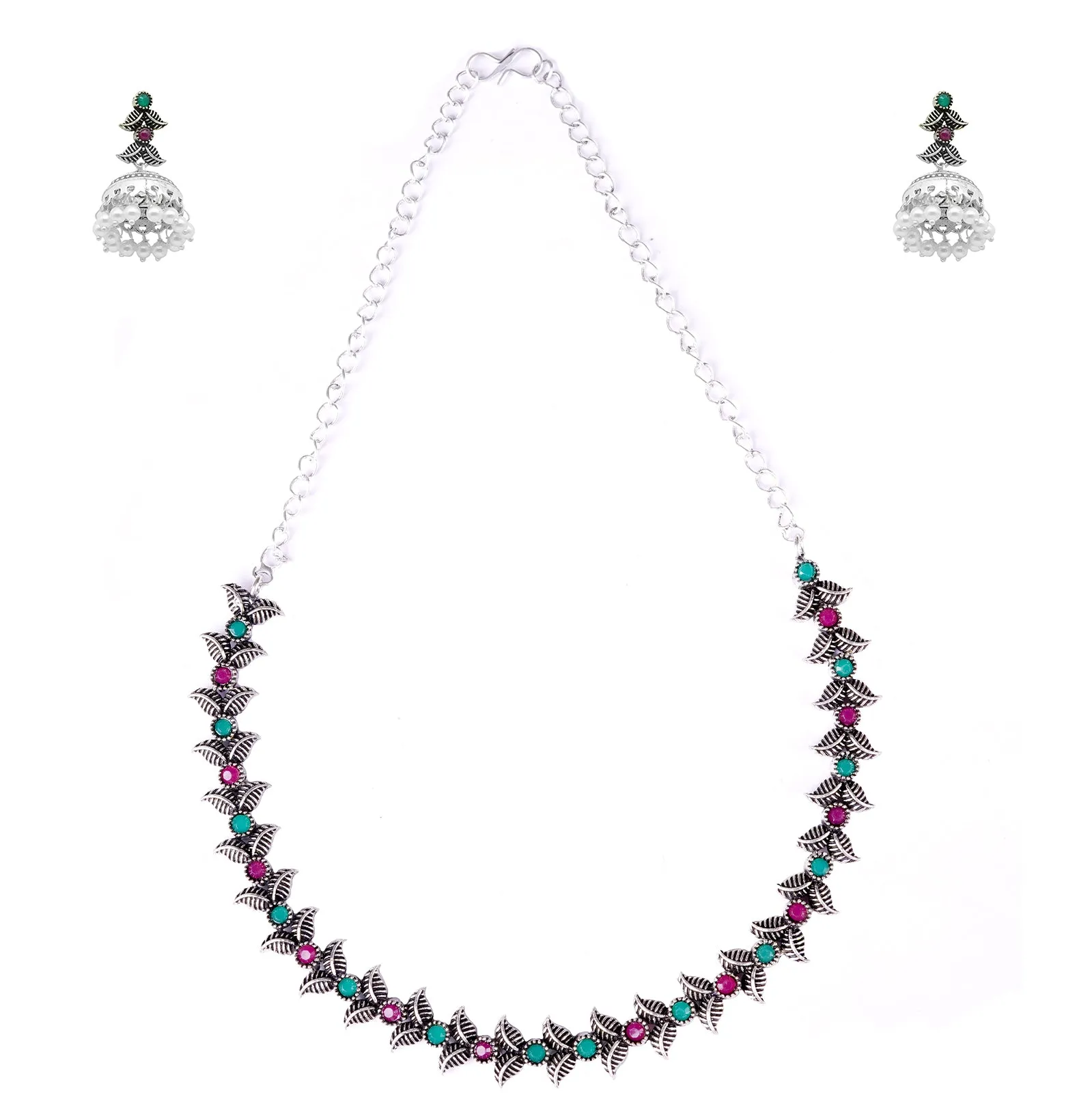 Teejh Aryah Multi colored Necklace Set