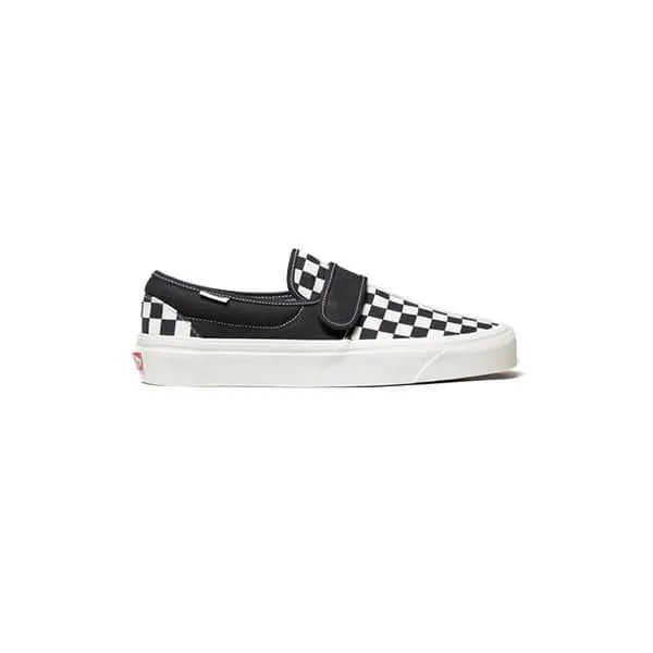 VANS Anaheim Factory Velcro Slip-On - Black Checkerboard